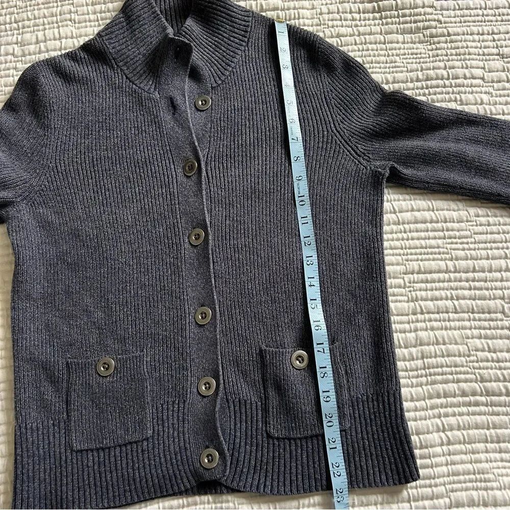 Tommy Hilfiger Women’s Cotton Blue/Grey Button Cardigan Sweater Size Medium - Picture 9 of 12